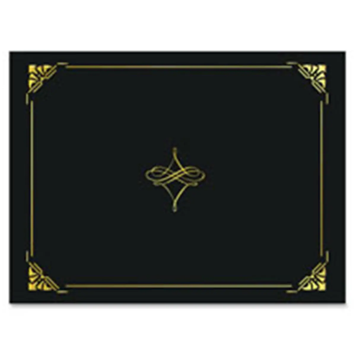 Geographics Classic Unisex Office Cordova & Gold Foil Border Certificate Holder, Blue & Gold - 5 Per Pack for Adults, Slot, Linen-Finish