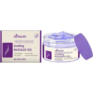 Soothing Relief Massage Gel, Joint Gel Purple Gel Soothes for Knees, Lumbar, Neck, Hands,Feet and Joint Activities Throughout.(100g)