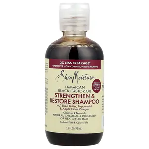 SheaMoisture Jamaican Black Castor Oil, Strengthen & Restore Shampoo, 3.2 fl oz (95 ml)