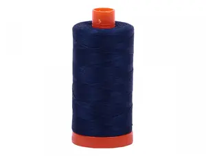 Aurifil Mako 50 wt Cotton Thread - 1422 yds - Dark Navy (2784)