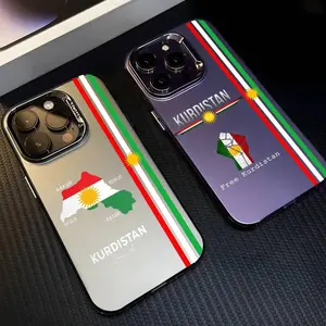 Kurdistan Flag COOL Logo Phone Case For IPhone 17 16 15 14 13 12 11 Pro Max Air Multicolor Matte Laser Metallic Aurora Funda