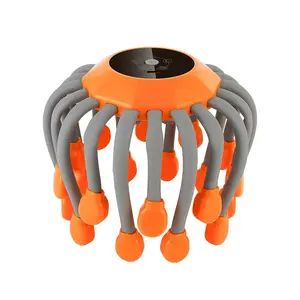 24 Claw Head Massager, Portable Pain Relief, USB Rechargeable Massagers, Intelligent Stress Relief Tool, Comfortable Deep Tissue Massage Machine, Perfect Gift Idea