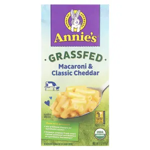 Annie's Homegrown Grassfed Macaroni & Classic Cheddar, 6 oz (170 g)
