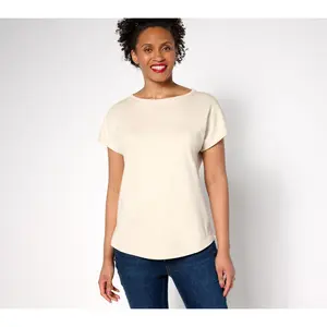 QVC Martha Stewart Signature Essentials Women's Dolman-Sleeve T-Shirt