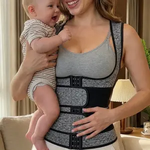 Women’s Neoprene Workout Vest with Adjustable Support Belt – Sleeveless Athletic Training Top for Gym, Fitness & Daily Wear