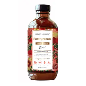 Mount of Olives Pomegranate Anointing Oil - Holy Prayer Oil for Healing and Blessing, Natural Body Oil with Polyphenol Alphas, Made in USA