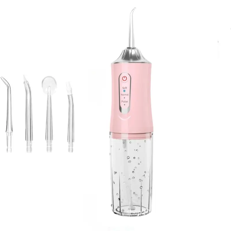 Cordless Water Flosser, Portable Oral Irrigator with Multiple Pressure Settings, USB Rechargeable Design for Teeth & Gum Care, Ideal for Home & Travel Use