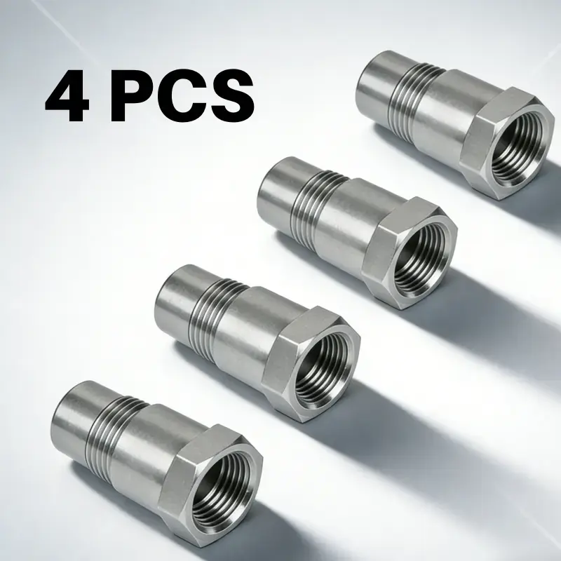 Oxygen Sensor Filter Adapter - New Stainless Steel Extension Pipe Fitting - Car Extension Screw,Auto Sensor Repair Tool