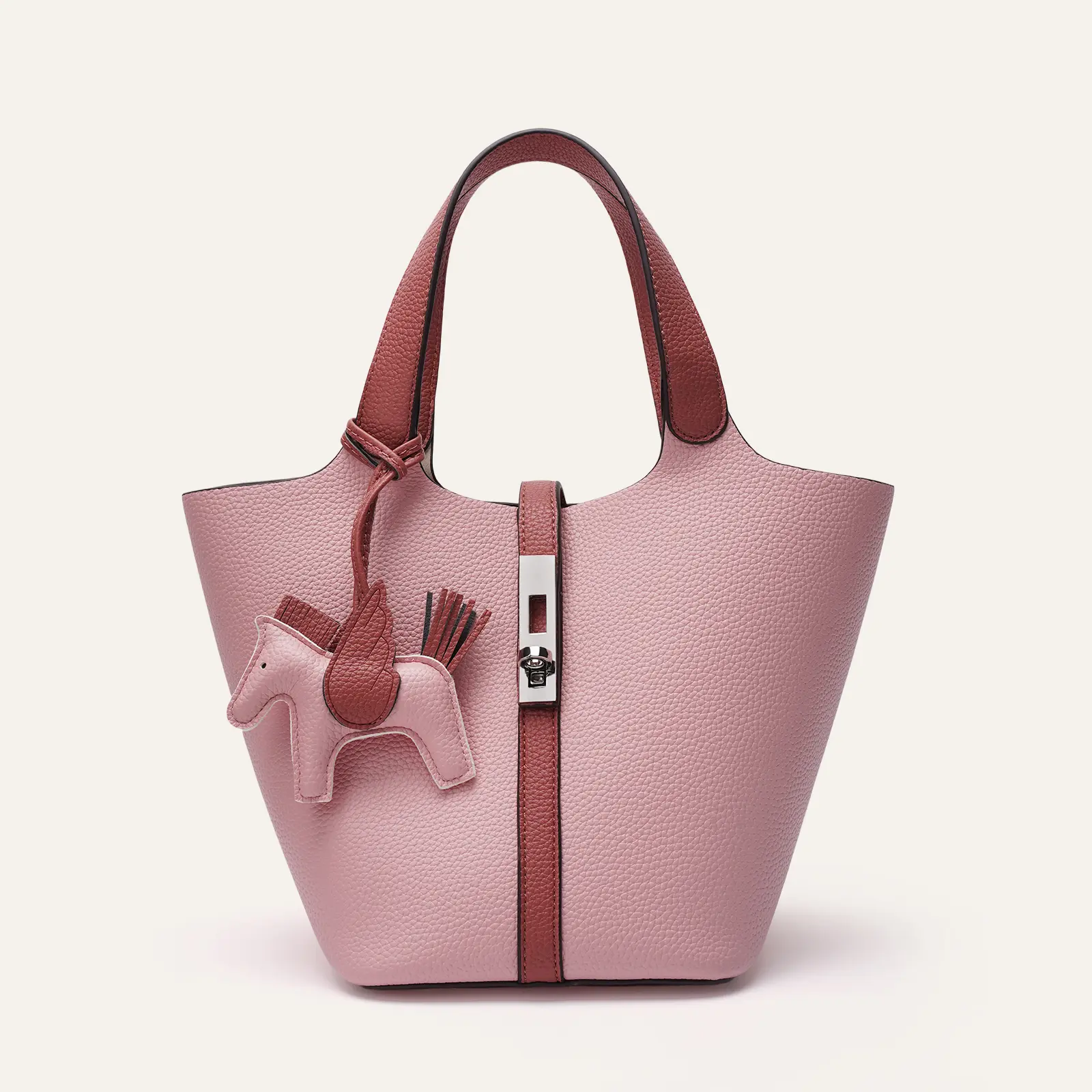 Gouache with pink brick color