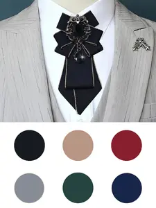 Handmade Solid Color Sparkling Diamond Tie, Casual Elegant Tie, Party Essential for Business, Suits, and Daily Life, All Seasons Use