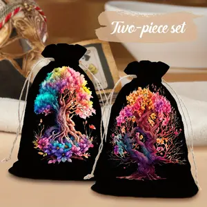 2pcs Tarot Card Gift Bags Tarot Card Protection Drawstring Bags Dice Storage Bags Card & Jewelry Bags Gift Bags