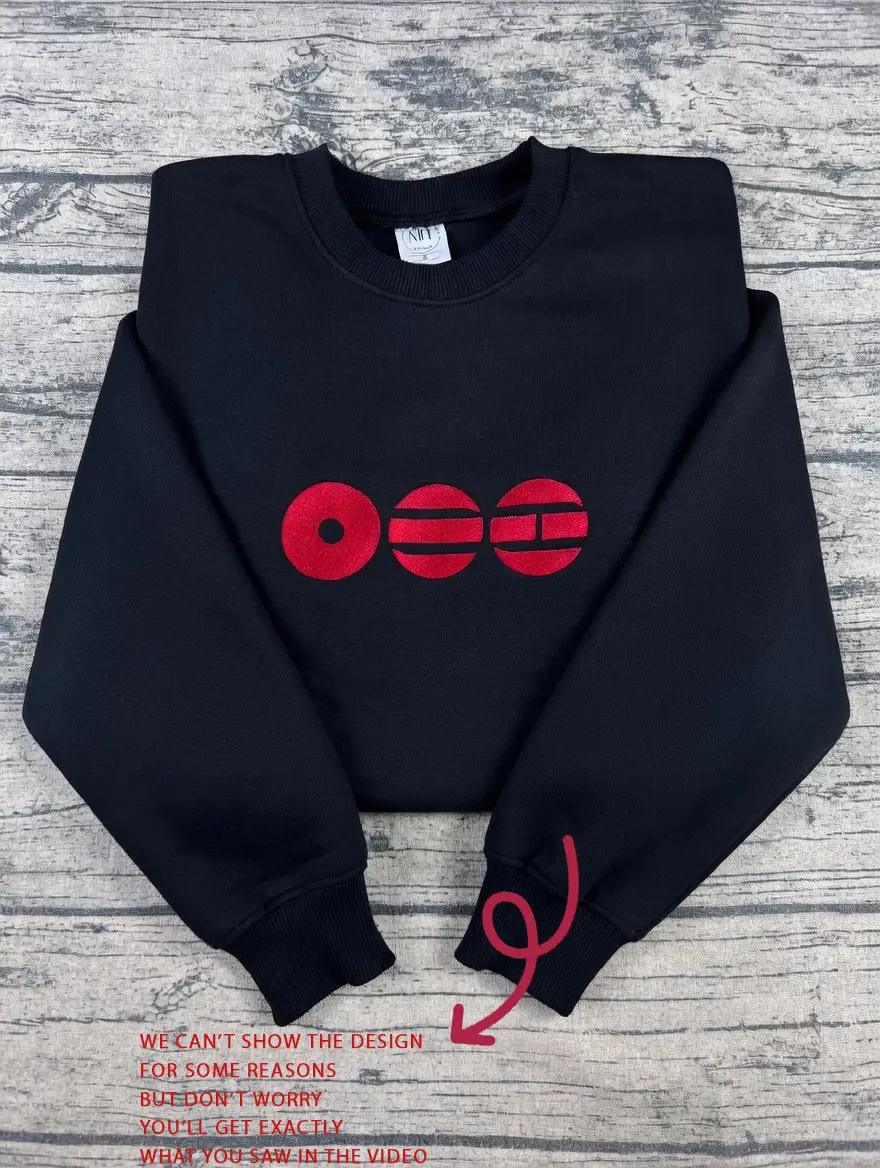 [SHIP FROM US] embroidered sweatshirt,Gift for fans