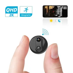 3MP 2K Mini 4G Indoor Camera Wireless Nanny Cam Full Color Night Vision AI Human Motion Detection Two Way Audio Long Standby Battery Home Security Surveillance Cam Support Cloud SD Card Storage Remote Phone App Monitor Baby Pet Camera with Infrared