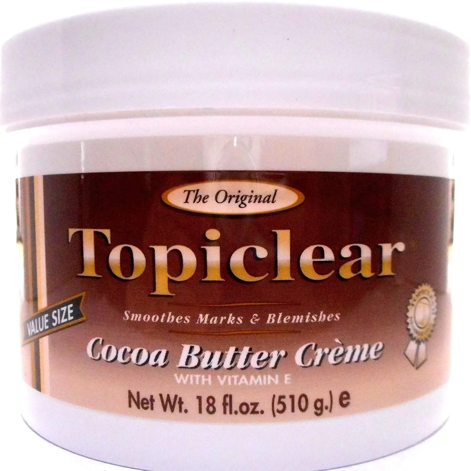Topiclear Cocoa Butter Hydrating Creme - 18 oz (510 G) Natural Body Moisturizer for Dry Skin with Vitamin E, Evening Primrose Oil, Moisture Boost, Stretch Mark Support & Skin Repair (Body Care)