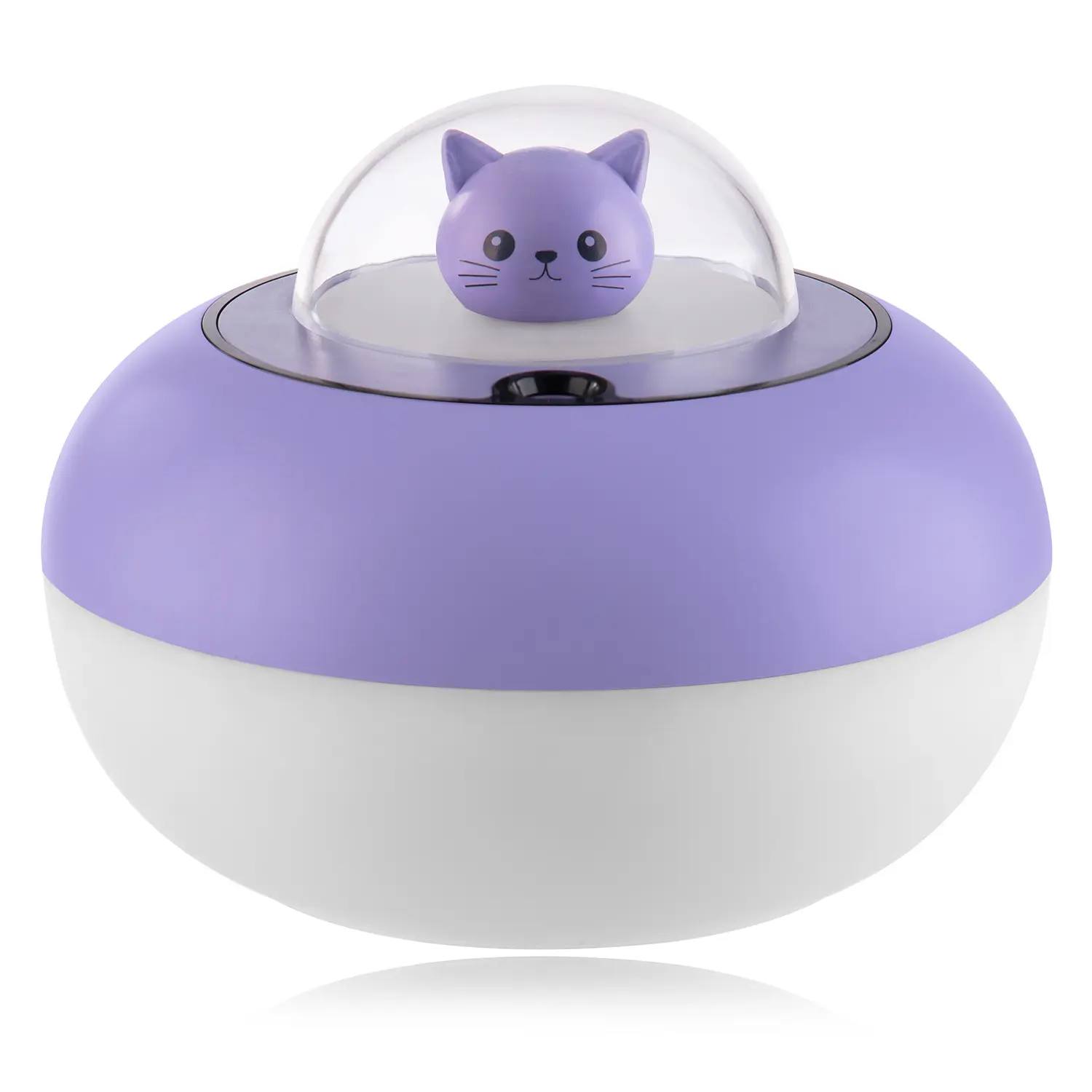 Cute Miniature Cat Desktop Humidifier - Adorable Look, Silent, Lightweight, Space-Saving, Ultrasonic Atomization, Fine Mist, Sleep Aid, USB Port, Aromatherapy Diffuser (130x130x102mm, for Home Office, Bedroom Nightstands), Family, Scented