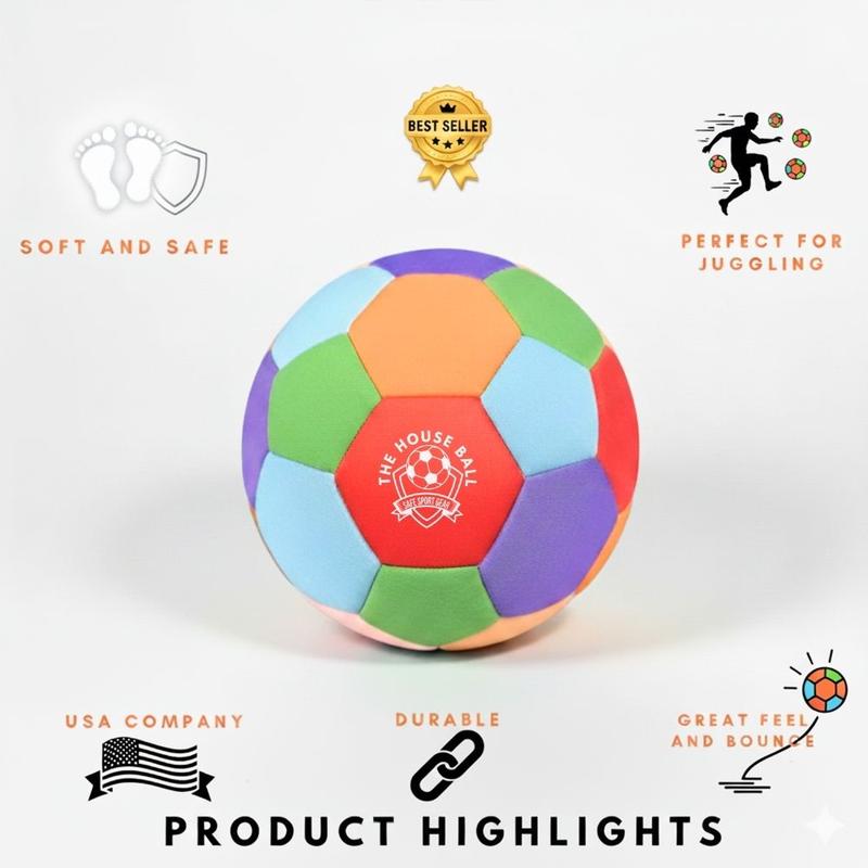 The House Ball - Soft Soccer Ball Designed for Inside Your House - Size 4