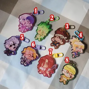 Dr.Stone Character Keychains - Senku, Gen, Tsukasa, Ukyo, Kohaku, Chrome, Xeno, and Stanley