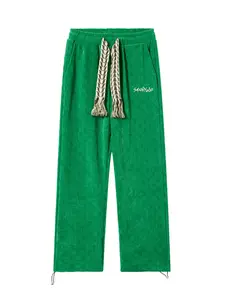 Thesupermade High Waisted Straight Cotton Sweatpants