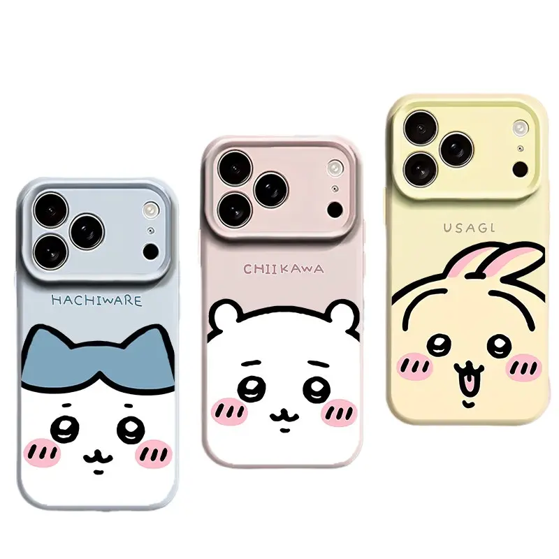 Kawaii Chiikawa Protective Eco-Friendly Plastic Phone Case - Polka Dot, Hachiware, Usagi Designs, for iPhone 17 Air,16 Pro Max,15,14 Plus,13,12,11 - Casing Accessories, Cover, Gift-Ready Cute Teen Birthday Gift