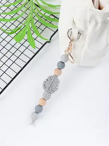 Nurse Appreciation Gift Beaded Medical Theme Keychain with Tassel, Stylish Silicone Bracelet Keychain, Inspirational Accessory for Healthcare Professionals