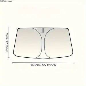 2026 new portable heat-insulating sun visor, Car Windshield Sunshade, is a summer front gear car sun visor that provides shade.