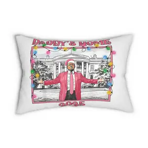 'Daddy's Home' Trump Christmas Pillow