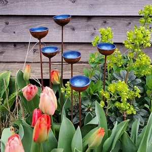 4pc, bee water station, bee water station, garden decoration ground insert, garden decoration, bee water station, a set of four, garden sculpture.