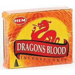 Dragon's Blood Hem Cone Incense (10 Cones)