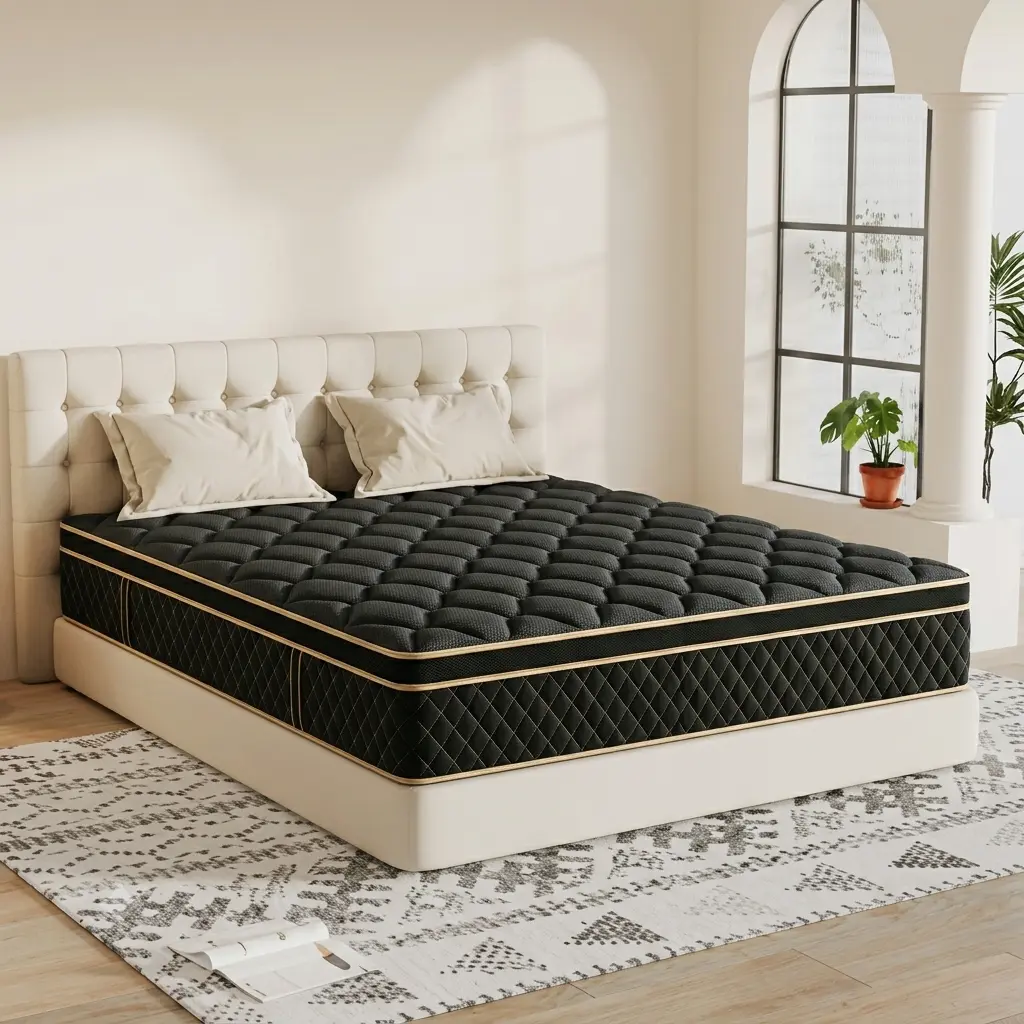 Full Size & Queen Size Cooling Spring Hybrid Mattress, Medium Firm, 800 Individually Wrapped Pocket Coils, Gel Foam Top, Motion Isolation, No-Disturbance Design for Couples, Cooling Mattress