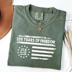 Comfort Colors America 250th Anniversary Shirt, Celebrate Our 250th Anniversary Sweatshirt, America’s 250th Anniversary united States flag