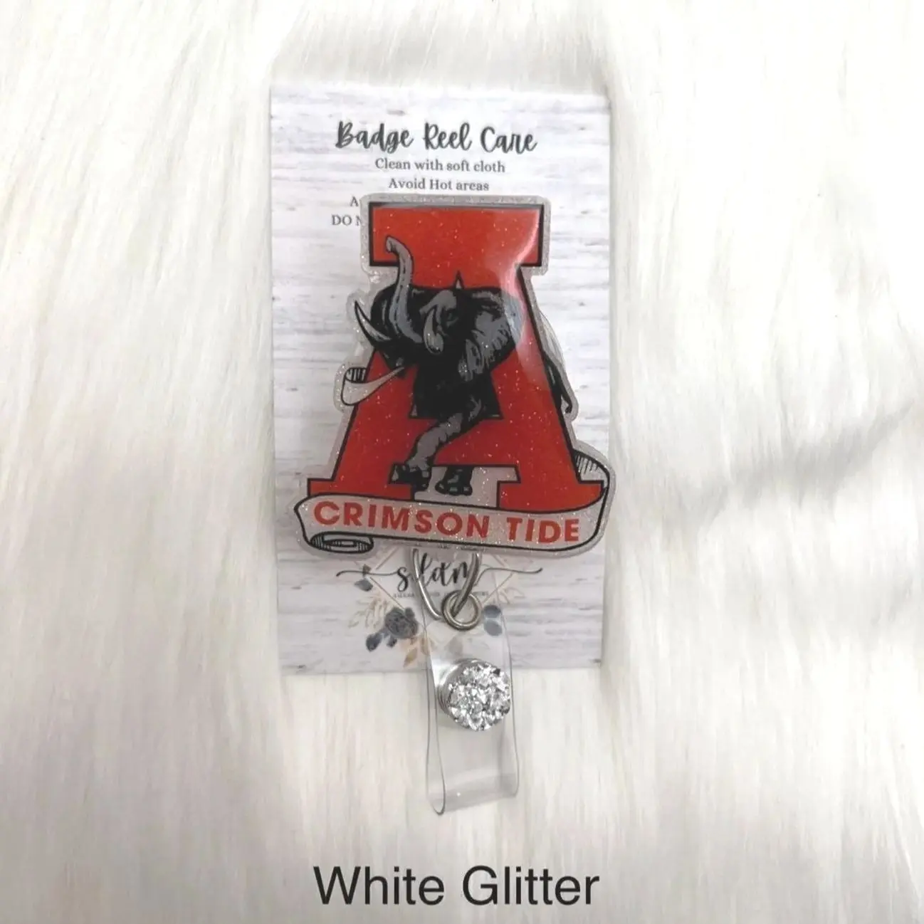 Roll Tide-Big A Badge Reel-Cute Badge Reel-Nurse-LPN-RN-Gifts for her-Nurse Gifts-Christmas Gifts-Nurse gifts-CNA-Mri safe-Lanyard-Alabama