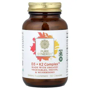 Pure Synergy D3 + K2 Complex™, 60 Capsules