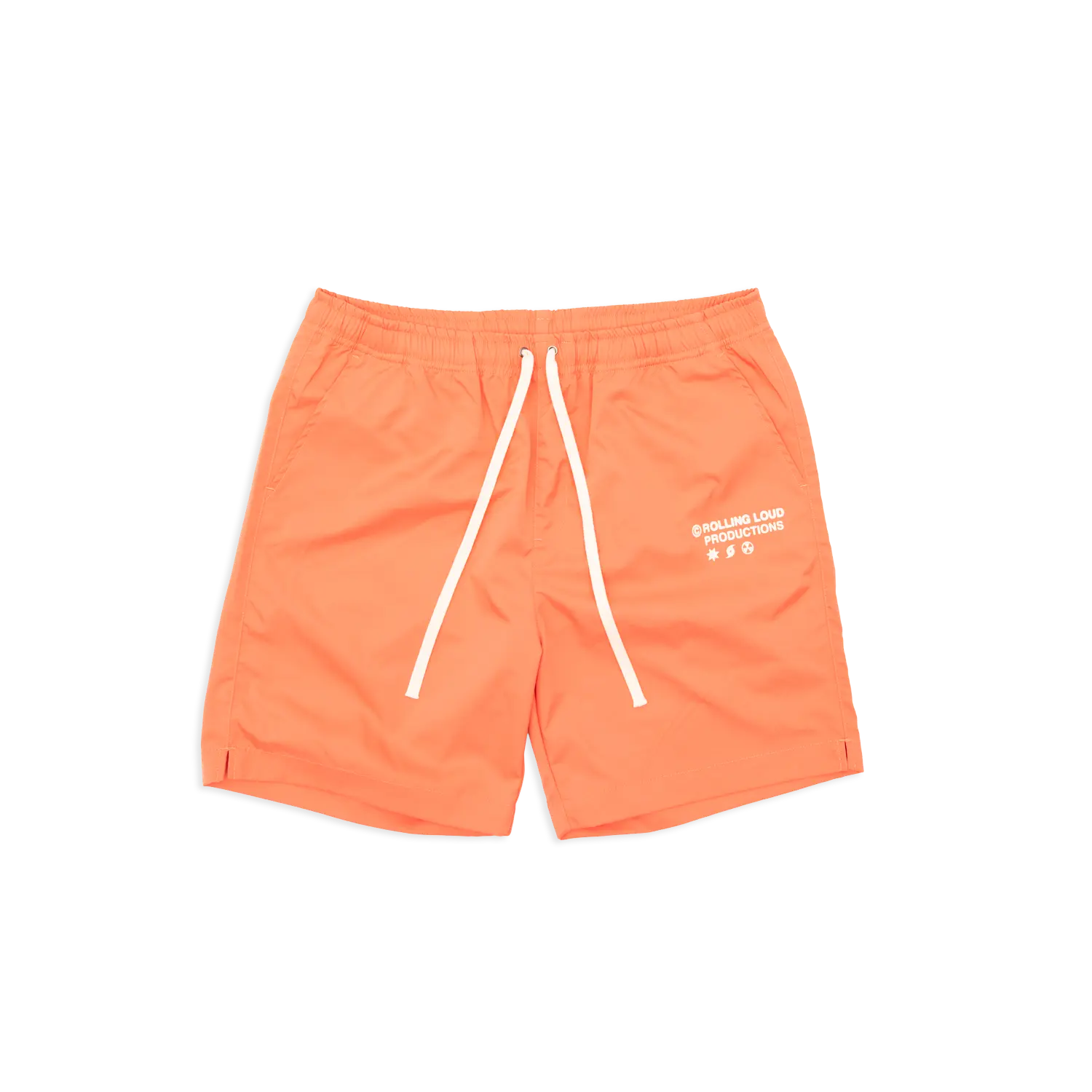 RL Productions Iridescent Orange Nylon Shorts
