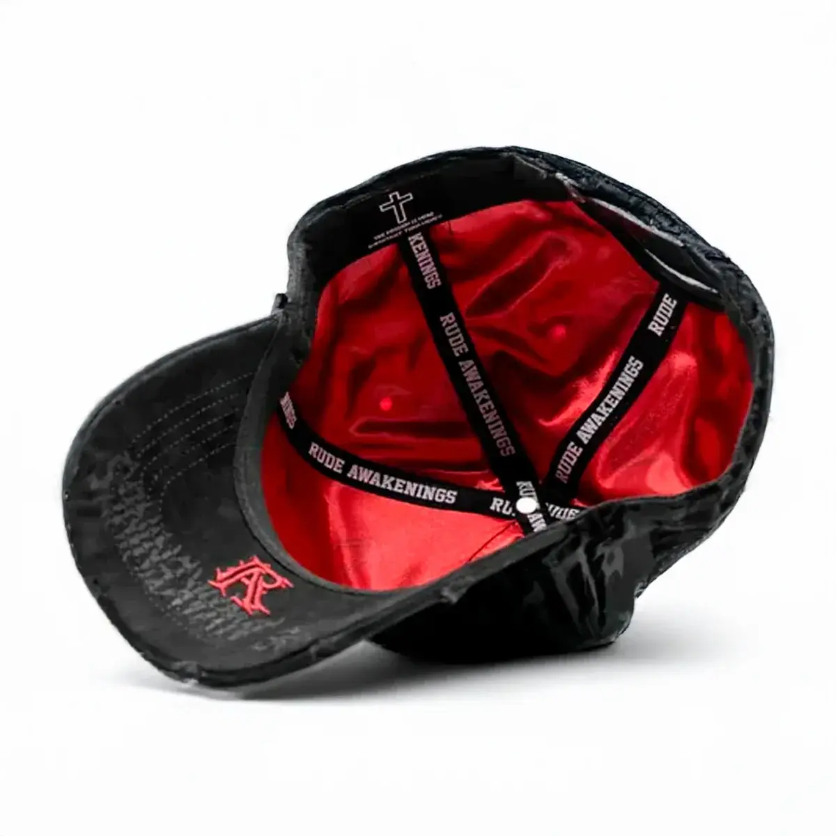 Rude Awakenings Cathedral Snapback Cap – Black Tonal Embroidered