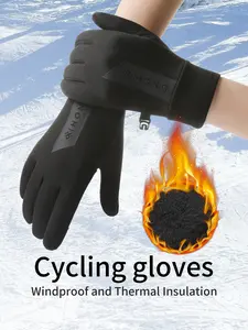 Winter Gloves Touchscreen Compatible, Anti-Slip Silicone, Windproof & Warm, Ideal for Cycling Hiking, Unisex Couple Design, Outdoor Sports Gloves