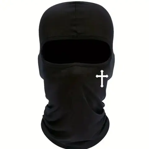 Breathable Cross Full Face Ski Mask, Elastic Fit, Ideal for Bicycle, Motorcycling, Hiking, Skiing, Outdoor Sports Gear, Motorcycle Face Mask, Balaclava Masks