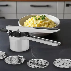 Stainless Steel Potato Ricer for Mashed Potatoes Food Press & Food Mill Compact Design Easy to Clean Manual Operation Versatile Kitchen Tool