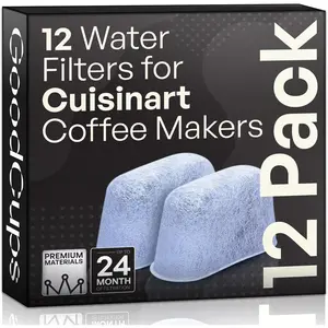 12 Pack Water Filters for  Coffee Makers by  - Replacement Charcoal Water Filters - Fits   Coffee Machines