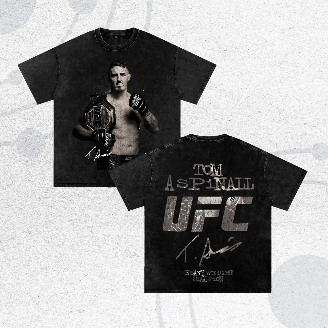 Tom Aspinall Shirt, Tom Aspinall UFC Tee, UFC Fighters Shirt, MMA Tee, Fight Night Apparel, Comfort Colors Shirt, Vintage Washed Tee