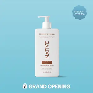 NATIVE Moisturizing Body Lotion – 16.5 oz, 48HR Hydration, Lightweight Daily Moisturizer