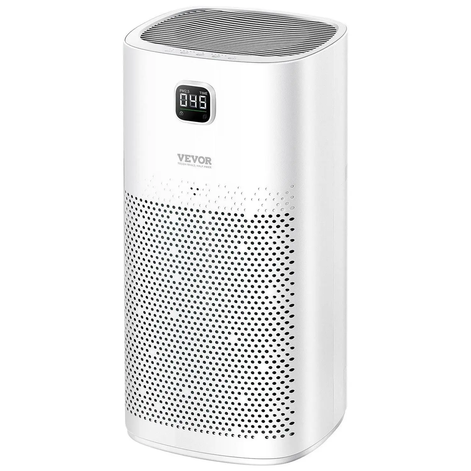 VEVOR Smart Air Purifier with Smart Control, 2018 ft²/h Large Area Coverage, H13 HEPA Filter, Triple-Stage Filtration with Activated Carbon, Sensor, Timer, 23db Sleep Mode, Auto Speed Adjust for Home Allergy Relief