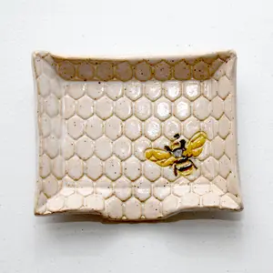 Bee Ceramic Soap Dish