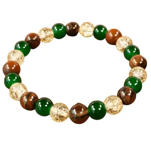 Crystal Money Bracelet for Wealth Abundance and Prosperity Made from Crystal Energy Enhancing Accessory Ideal for Daily Wear to Attract Financial Success