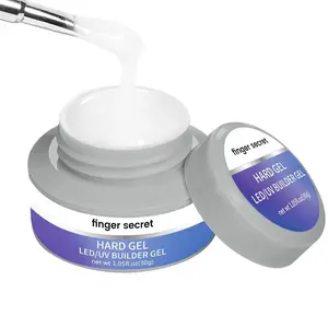 Hard Gel False Nail Gel 1oz Hard Gel white for Nails Kit UV Builder Gel for Nails Nail Hard Gel Professional Nails Supplies Poly Nail Gel Hard Nail Gel for Nail Extension Gel 30g
