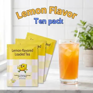 10 Pack Single Flavor Loaded Waters I20oz Sugar Free Caffeinated Flavored PowderBeverage Mix  Easy to Mix