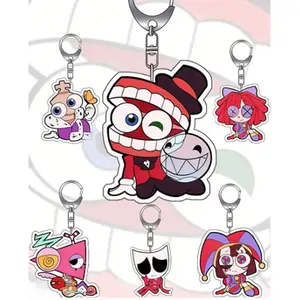 TADC Keychains - Bunny Pomni Jax Acrylic Charms - Cute Characters, Kawaii Bag Charm for Keys, Backpack & Gifts, Collectible Fan Accessory, Aesthetic Game Merch!