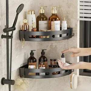 Adhesive Shower Shelf Wall Mounted Bathroom Storage Organizer