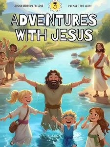 Adventures with Jesus: Book #3 Prepare the Way! Bible-based chapter books for ages 4-12. Bible story, Bible study, Fun activity pages! Full color! Over 40 comic style pictures! Family devotional- Loved by kids, trusted by Parents!