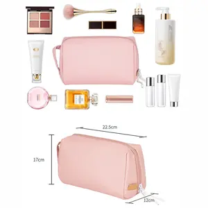 Wash Pouch Hanging Toiletry Bag for Women Men, Waterproof Dopp Kit Travel Makeup Bag Organizer for Toiletries & Cosmetics