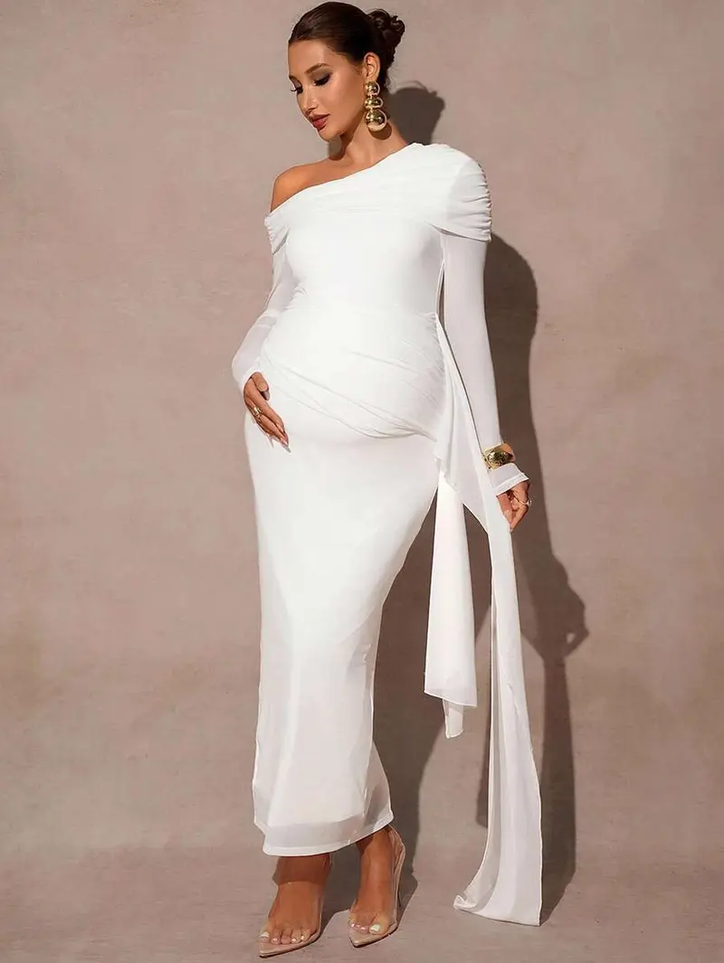 green emerald velvet dress 14 Best Amazon Maternity Wedding Guest Dresses to Shop 2024